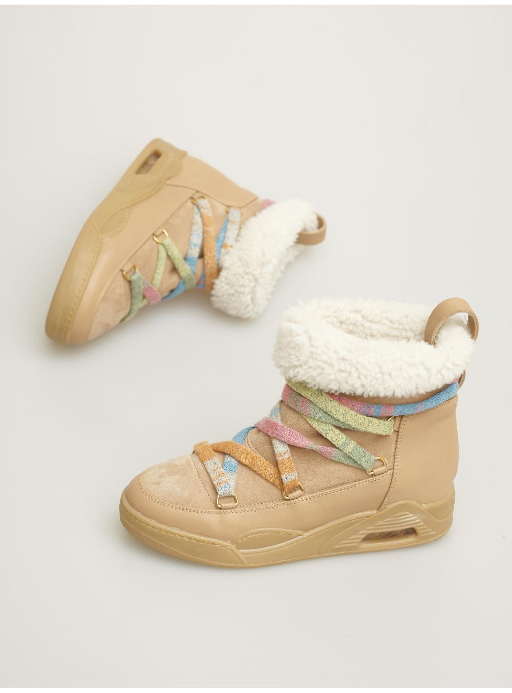 Serafini Boots Donna In Shearling Scamosciato Serafini Shop