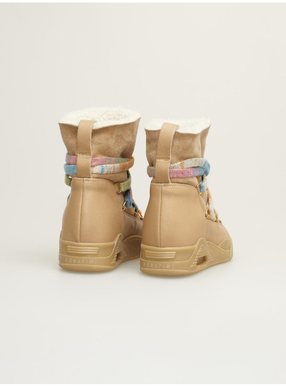 Serafini Boots Donna In Shearling Scamosciato Serafini Shop