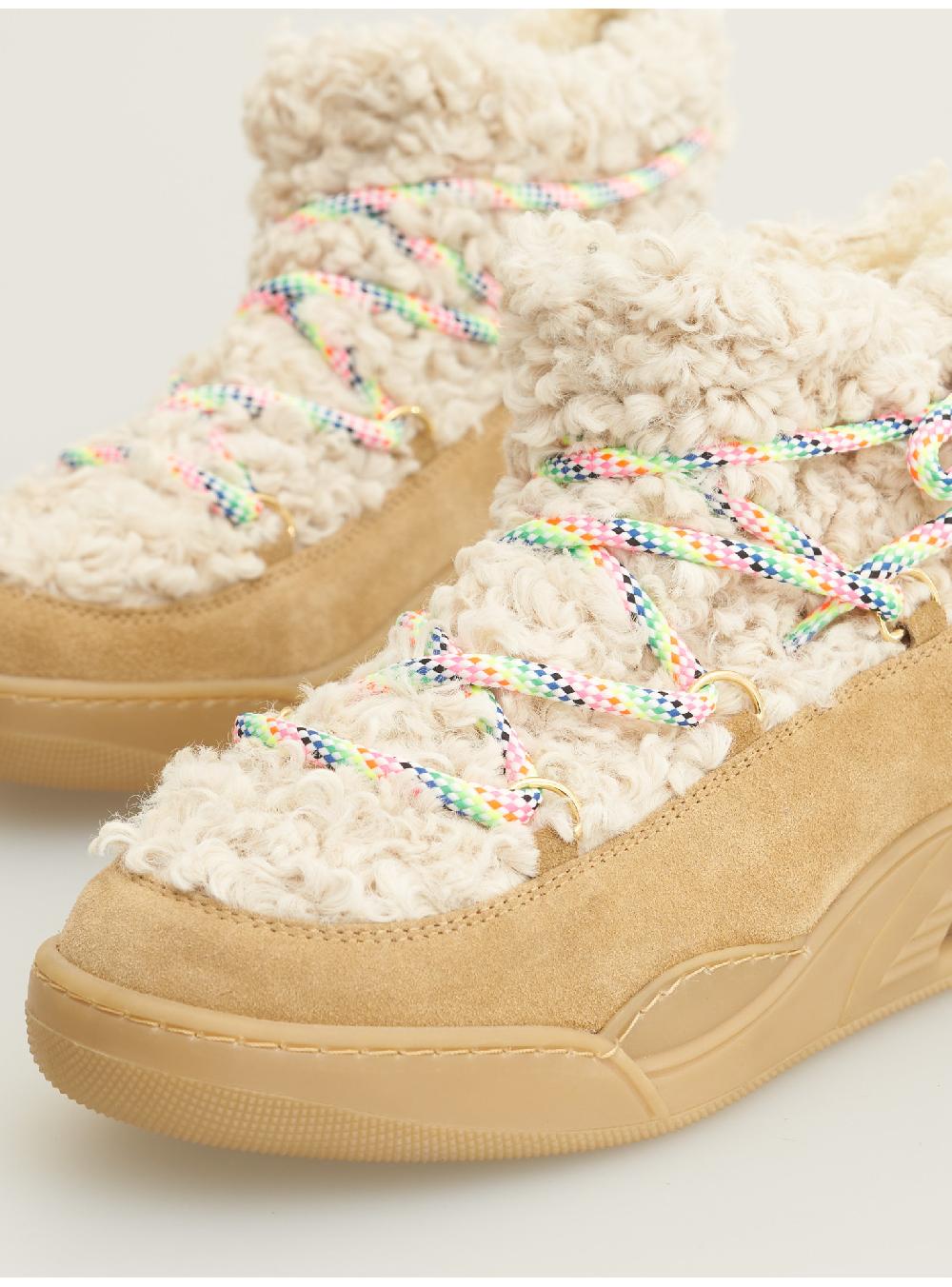 Serafini MOON CUT LOW - ECO-ASTRAKAN BEIGE GRANOLA Serafini Shop