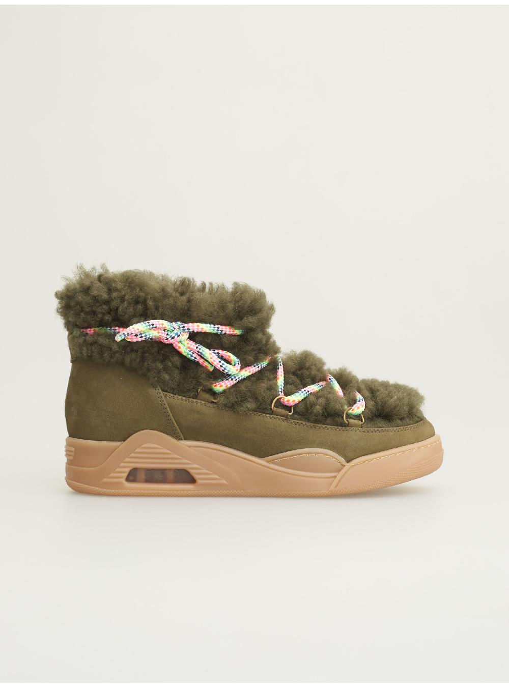 Serafini MOON CUT LOW - GREEN SHEARLING Serafini Shop