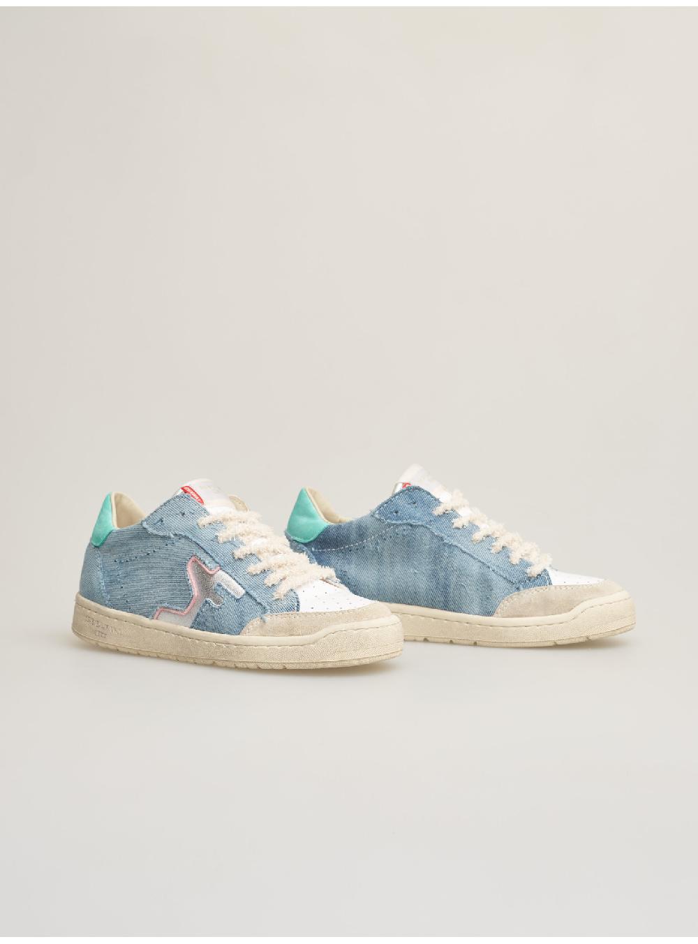 Serafini SAN DIEGO LOW - JEANS WHITE GREEN Serafini Shop