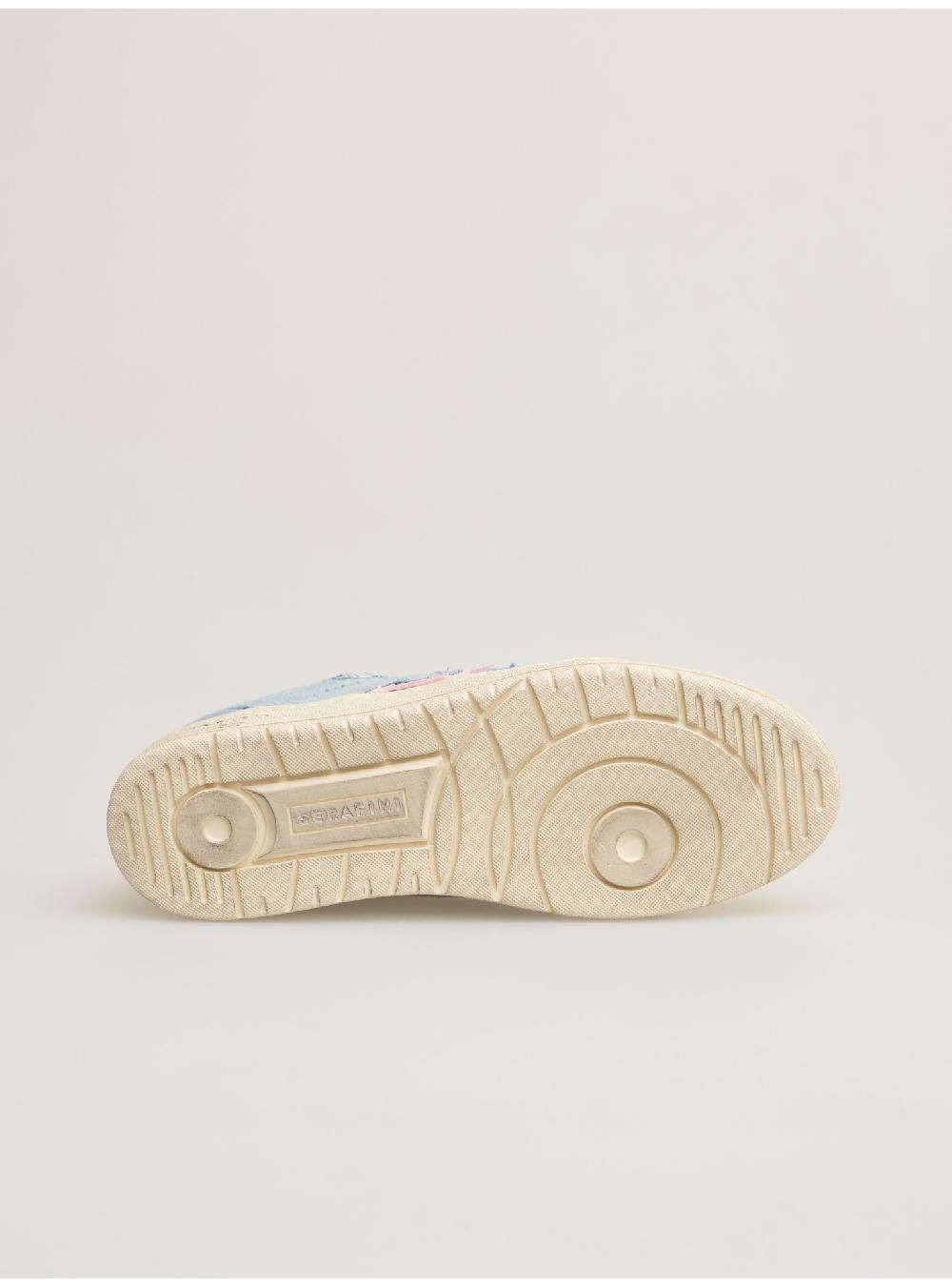 Serafini SAN DIEGO LOW - JEANS WHITE GREEN Serafini Shop