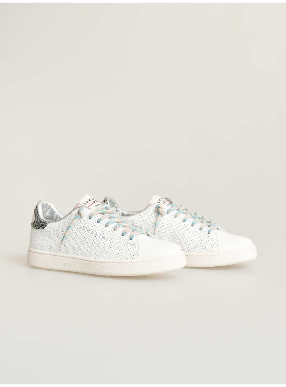 Serafini Sneakers Donna In Pelle Pelle Laminata Pelle Perforata Serafini Shop
