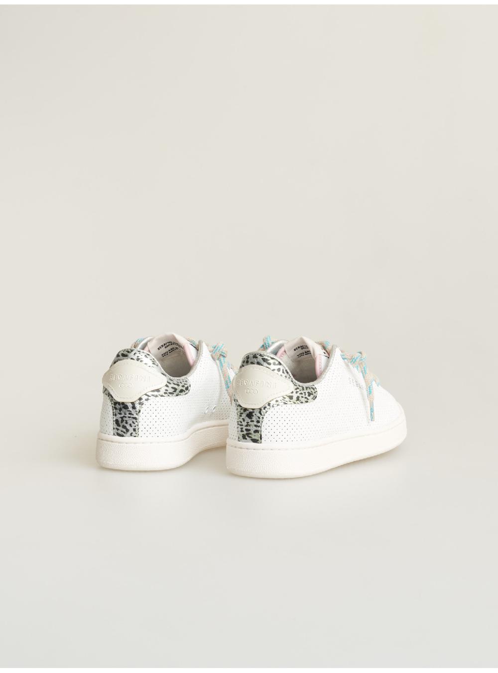 Serafini Sneakers Donna In Pelle Pelle Laminata Pelle Perforata Serafini Shop