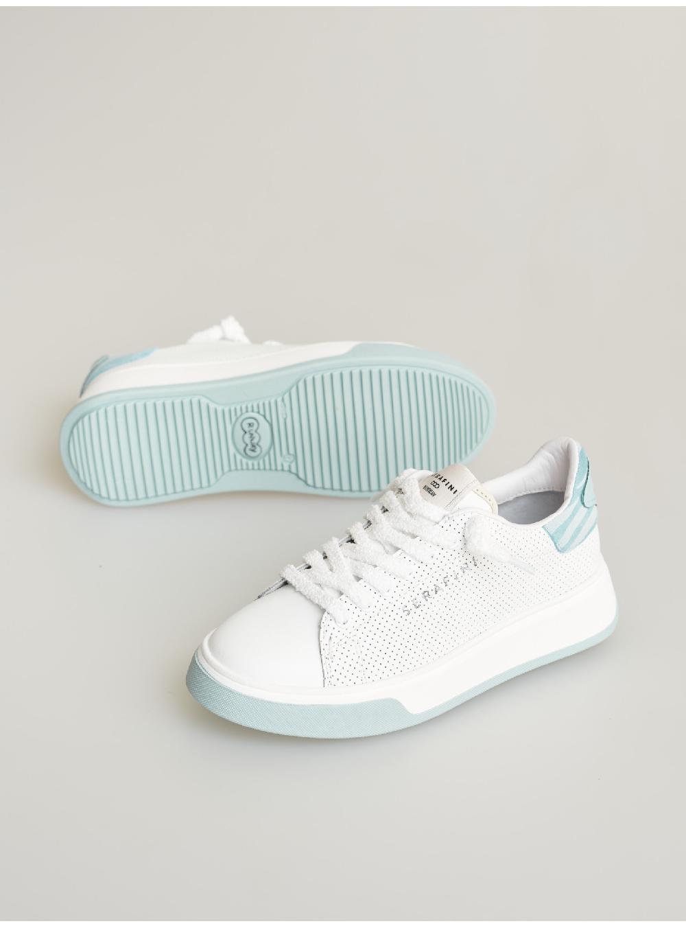 Serafini Sneakers Donna In Pelle Pelle Laminata Pelle Perforata Serafini Shop