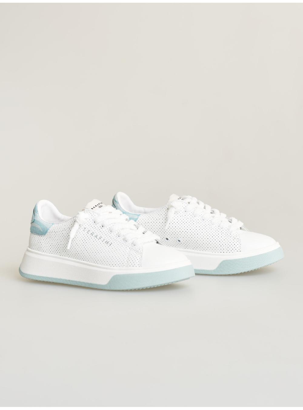 Serafini Sneakers Donna In Pelle Pelle Laminata Pelle Perforata Serafini Shop