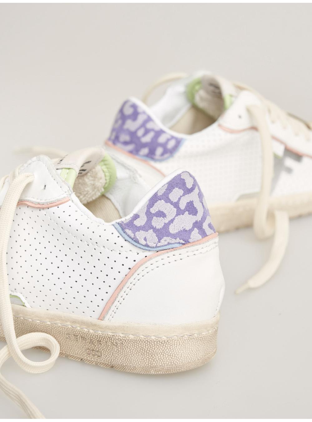 Serafini Sneakers Donna In Pelle Pelle Laminata Pelle Perforata Serafini Shop