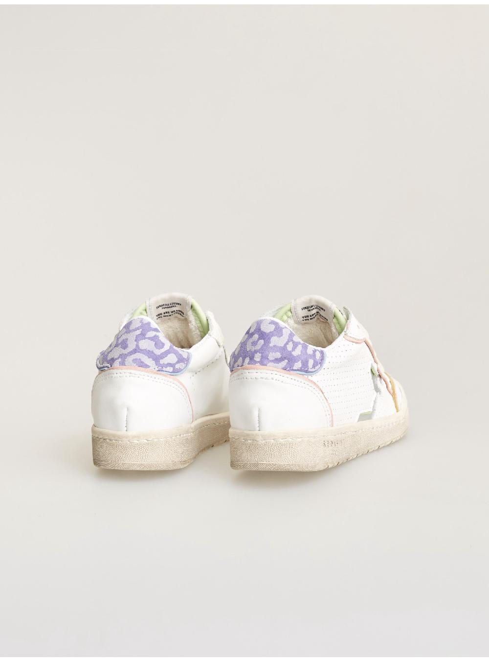 Serafini Sneakers Donna In Pelle Pelle Laminata Pelle Perforata Serafini Shop