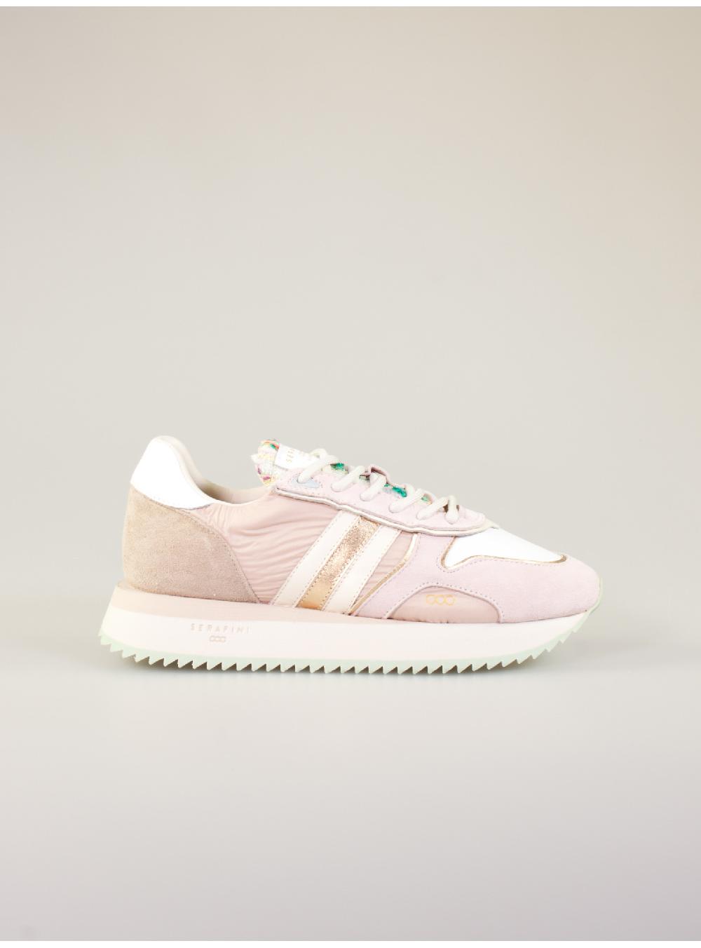 Serafini sneakers donna in pelle pelle laminata scamosciato nylon tessuto Serafini Shop