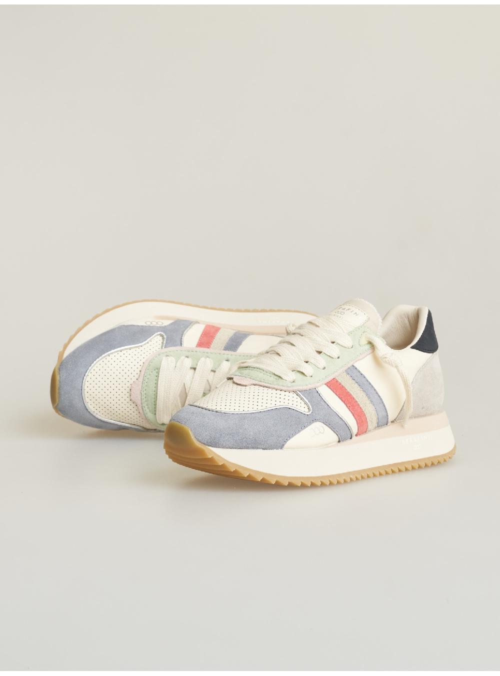 Serafini Sneakers Donna In Pelle Pelle Perforata Scamosciato Serafini Shop