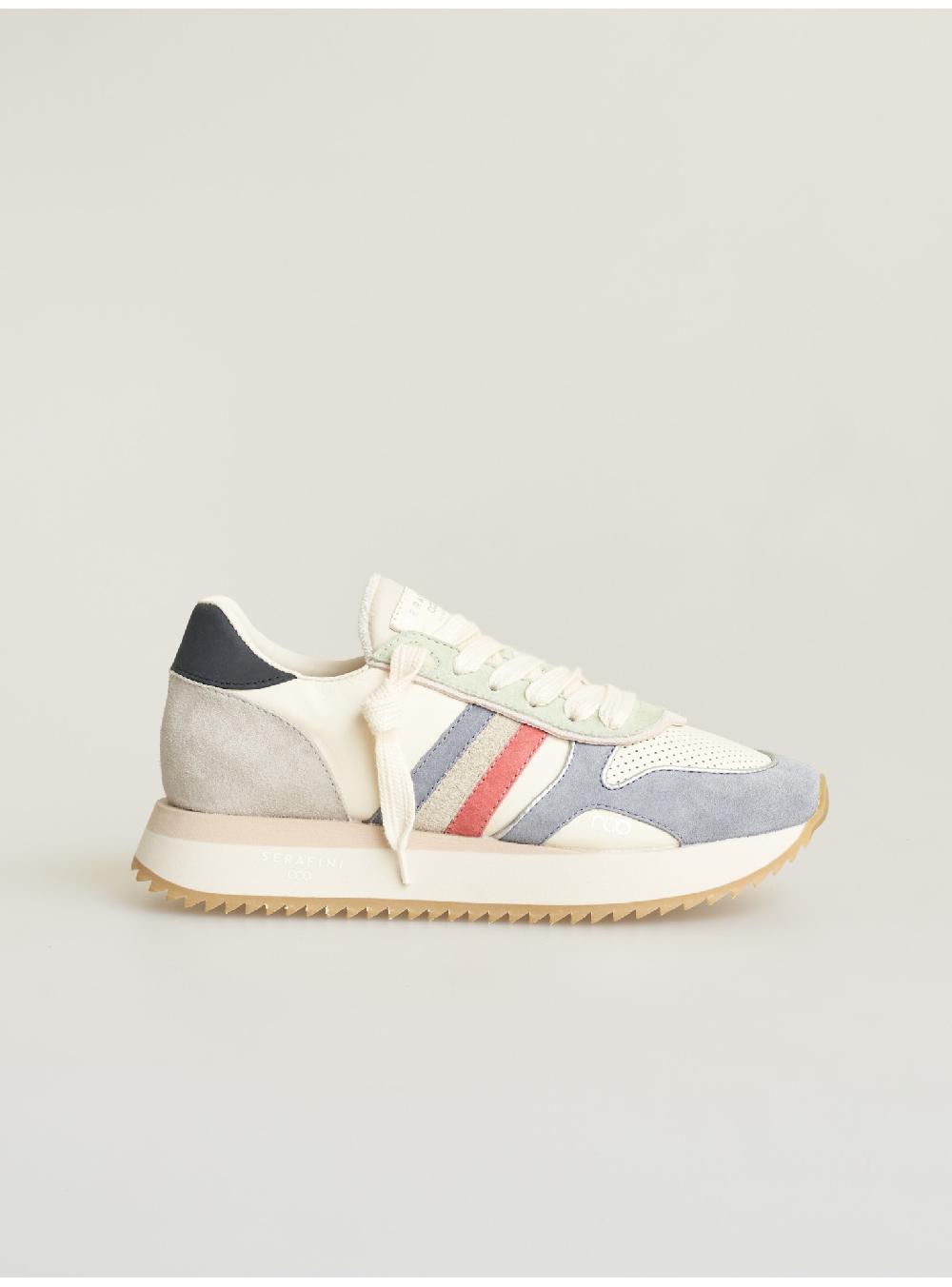 Serafini sneakers donna in pelle pelle perforata scamosciato Serafini Shop