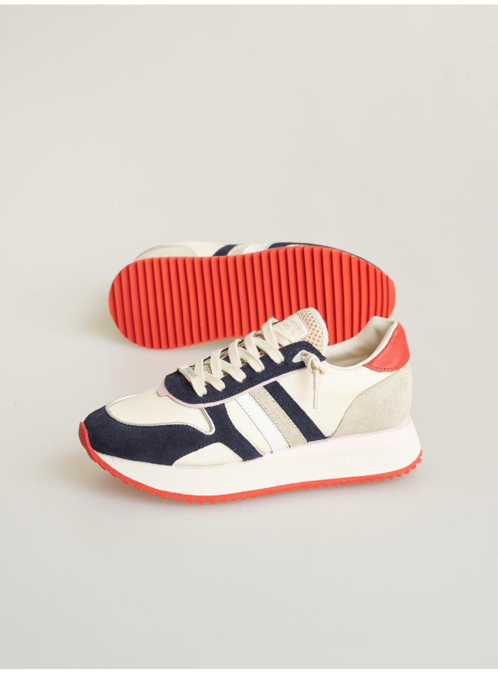 Serafini Sneakers Donna In Pelle Scamosciato Tessuto A Rete Serafini Shop