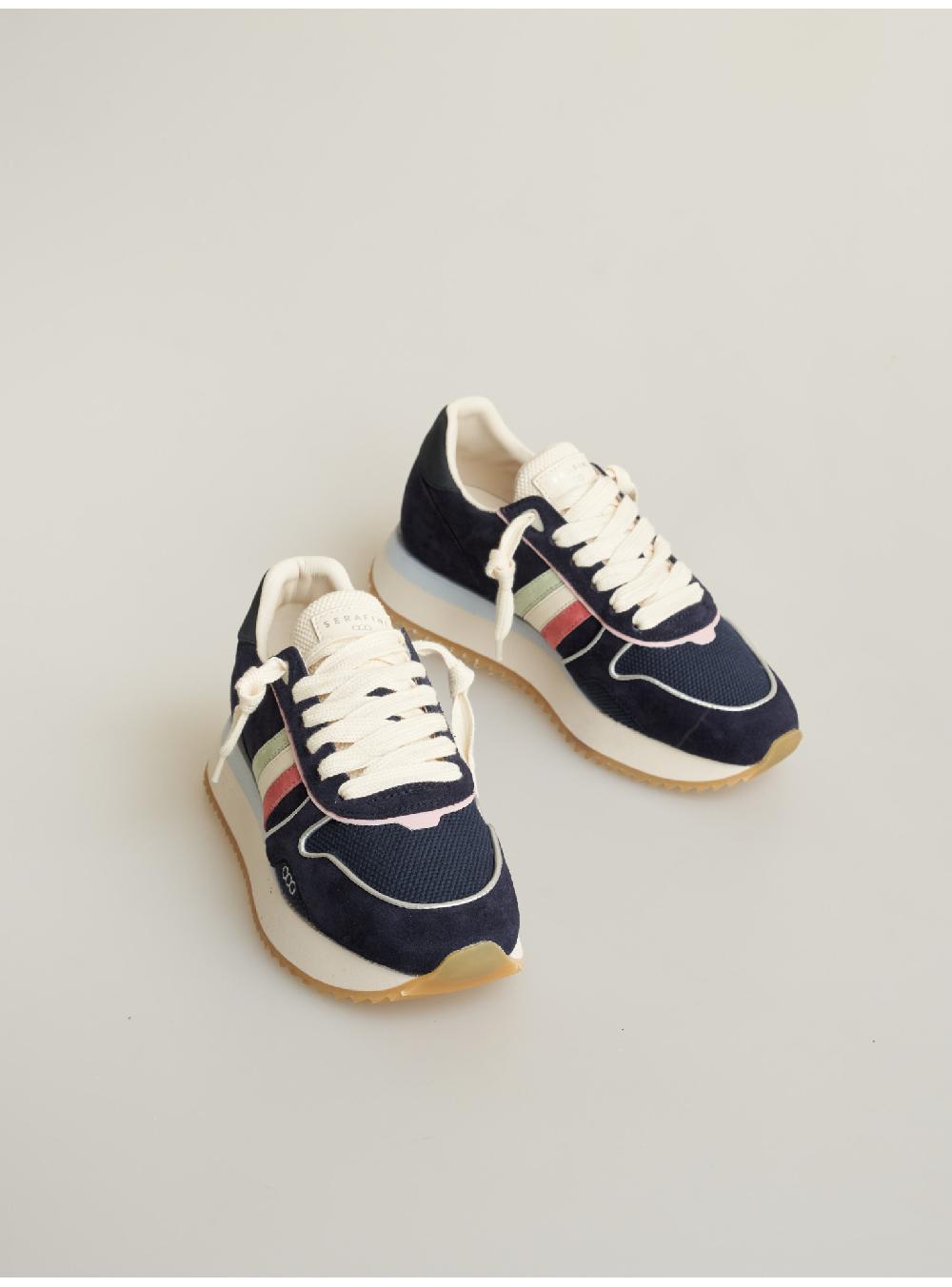 Serafini Sneakers Donna In Pelle Scamosciato Tessuto Serafini Shop