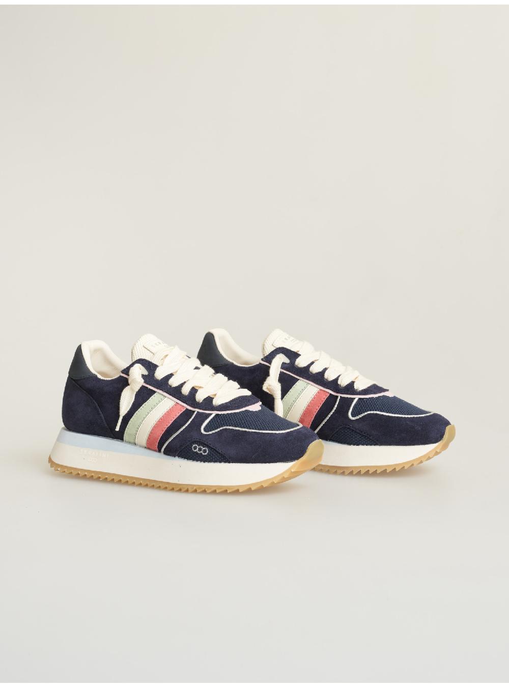 Serafini Sneakers Donna In Pelle Scamosciato Tessuto Serafini Shop