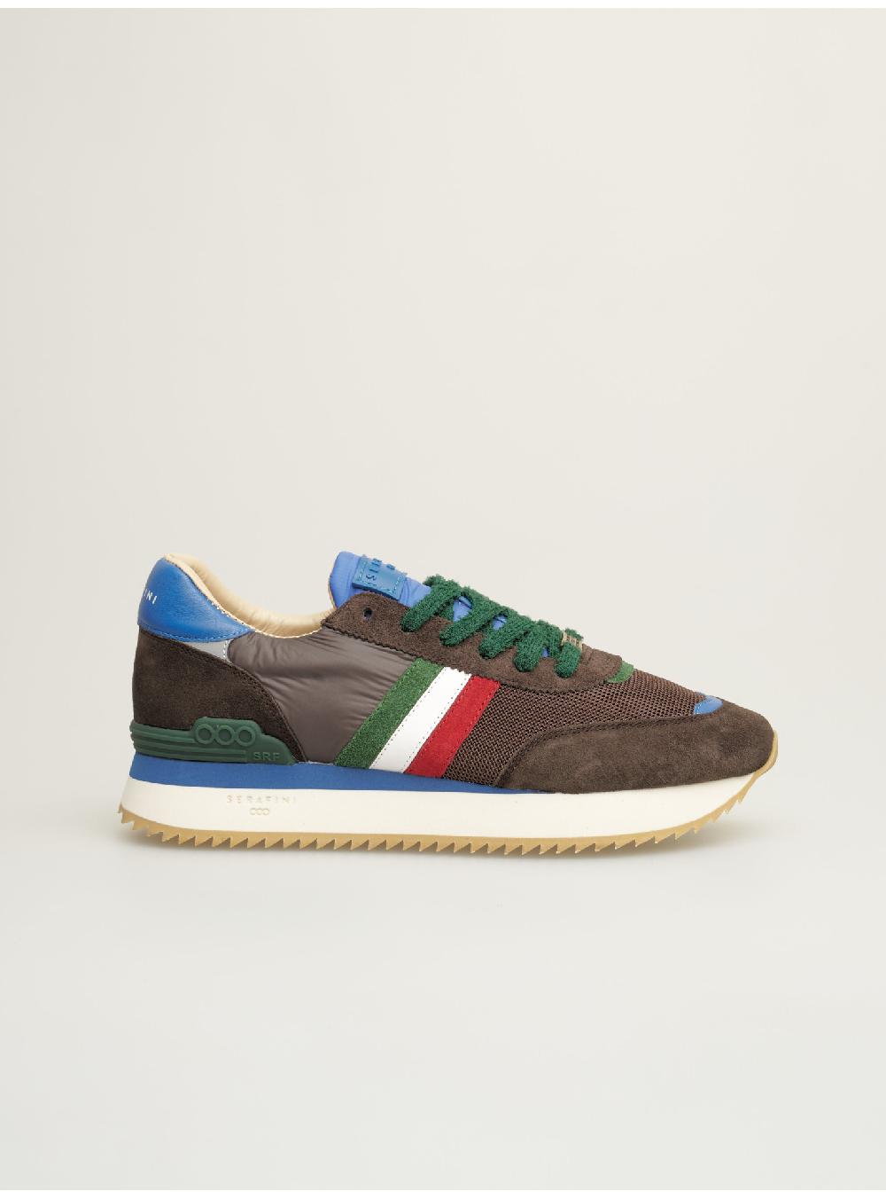 Serafini sneakers uomo in pelle nylon scamosciato tessuto Serafini Shop