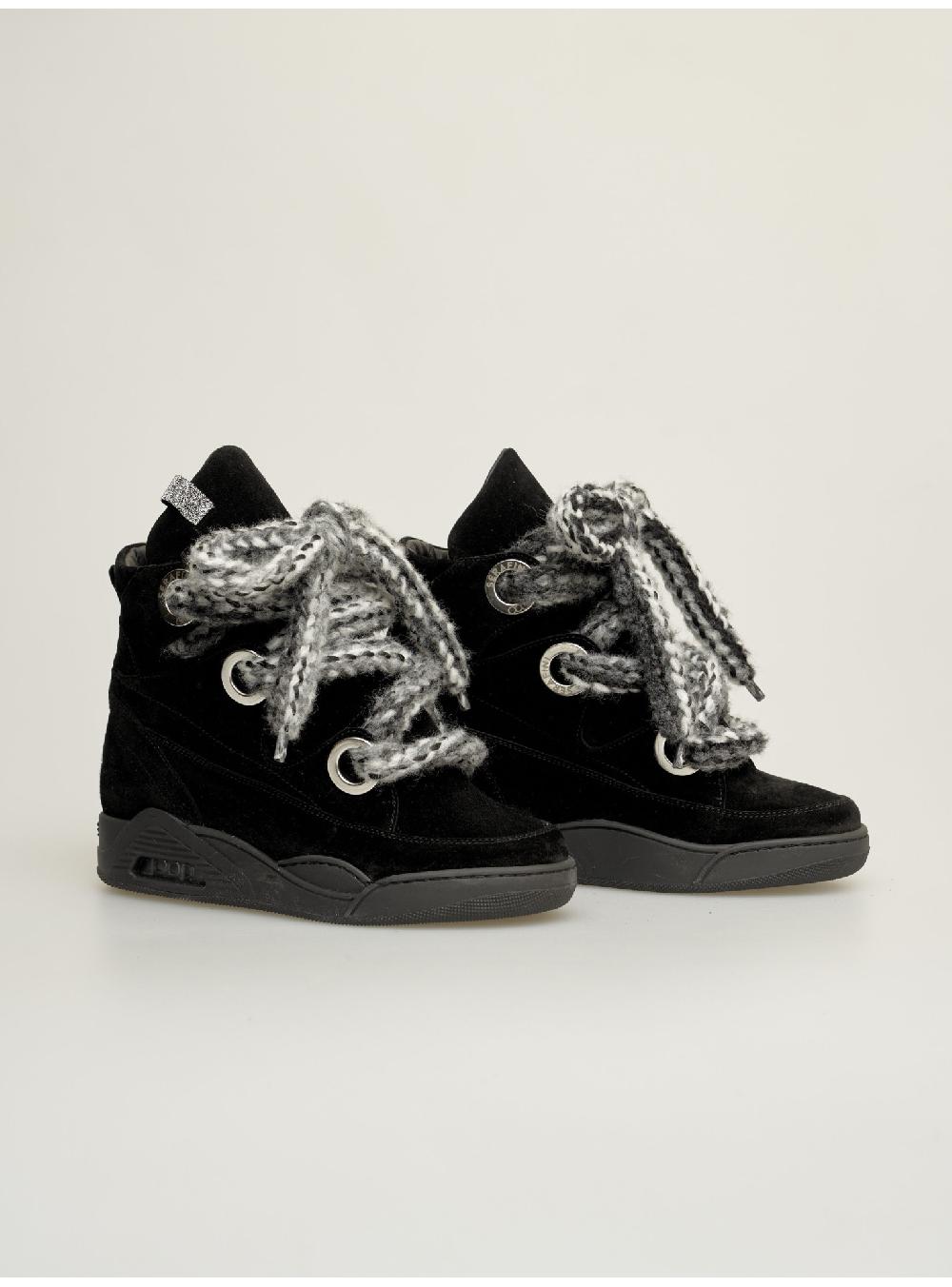 Serafini Zeppa Interna Donna In Pelle Scamosciato Pelle Laminata Serafini Shop