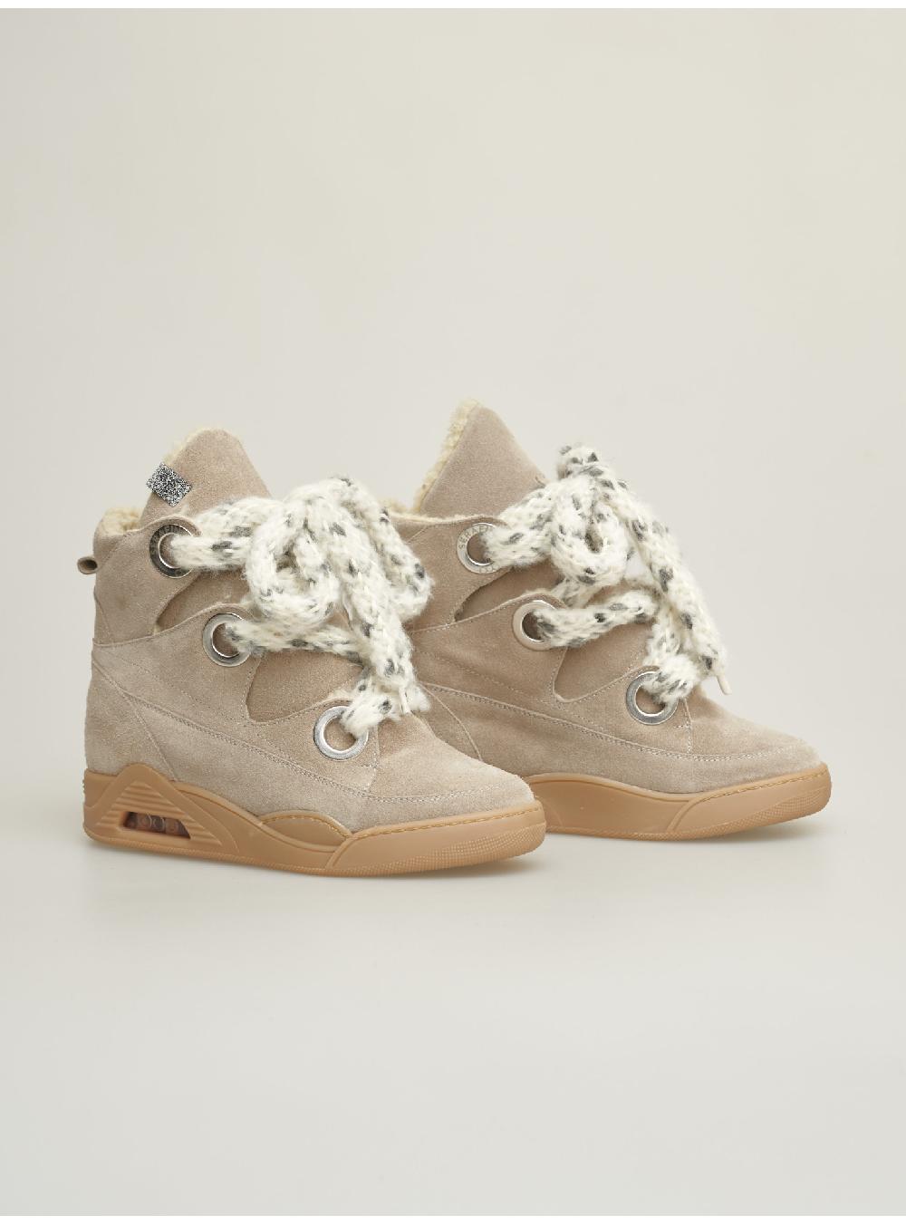 Serafini Zeppa Interna Donna In Pelle Scamosciato Pelle Laminata Serafini Shop