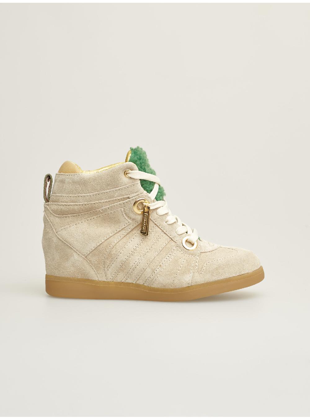 Serafini zeppa interna donna in scamosciato nabuck shearling Serafini Shop