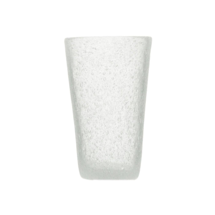 Serafino Zani 000823 - DRINK GLASS - WHITE TRANSP. - MEMENTO ORIGINALE - MONOCHROME