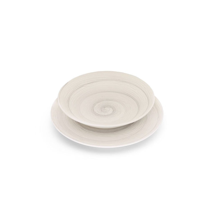Serafino Zani Piatto Fondo Memento Table - Pearl White