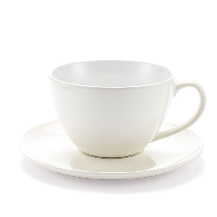 Serafino Zani Jumbo Mug Bianca - tazza con piattino