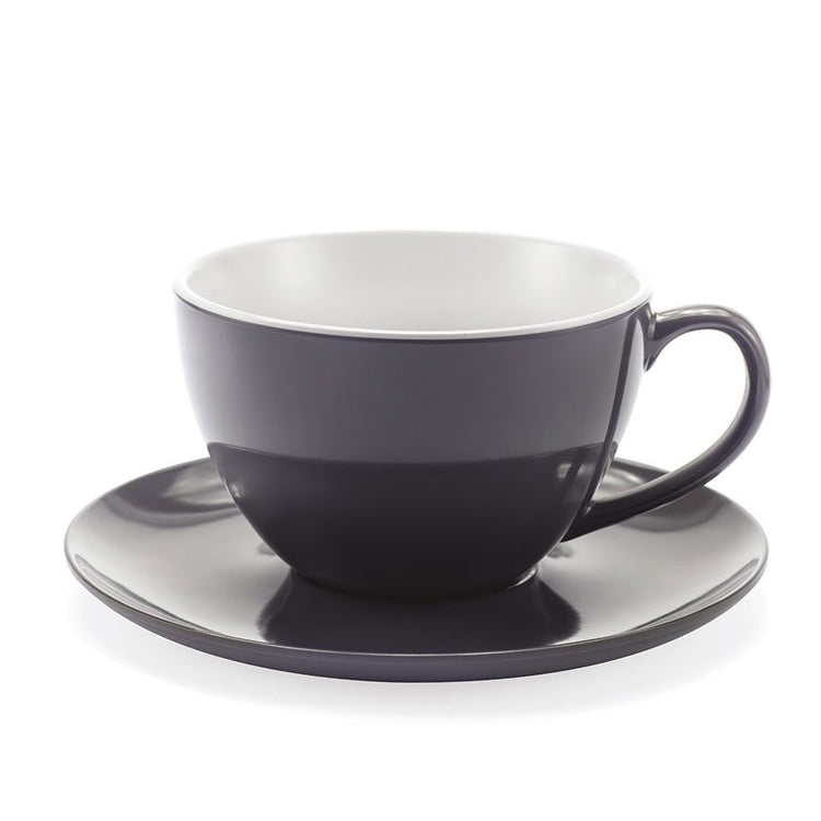 Serafino Zani Jumbo Mug Grigia - tazza con piattino