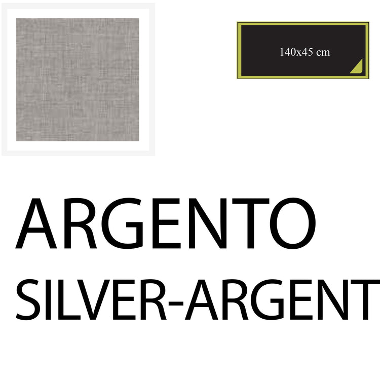 Serafino Zani Runner 140X45 cm - 2pz Argento