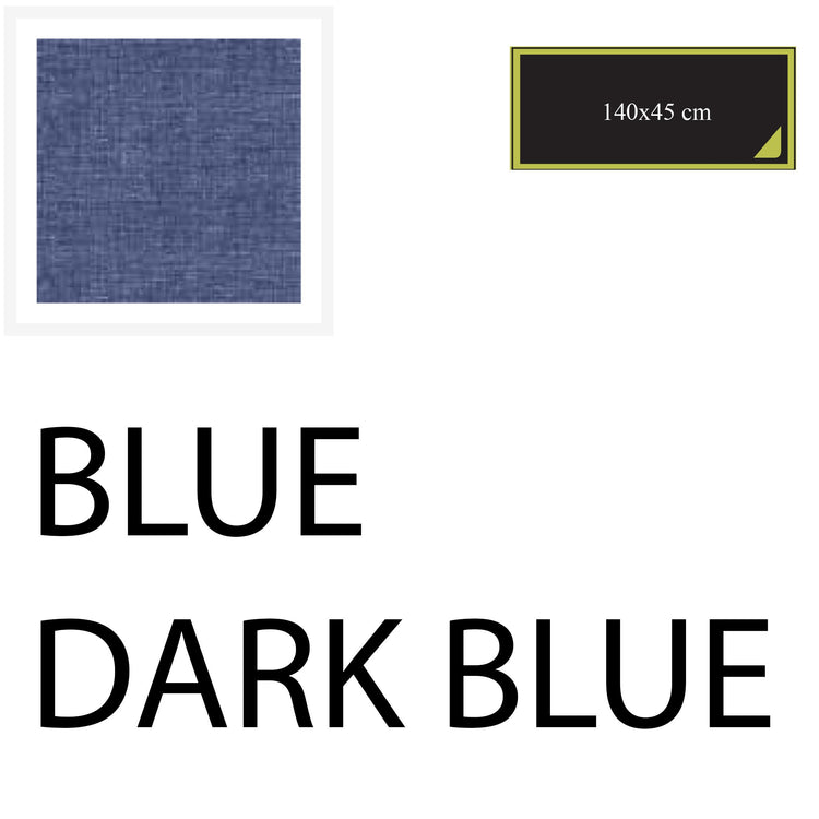 Serafino Zani Runner 140X45 cm - 2pz Blu