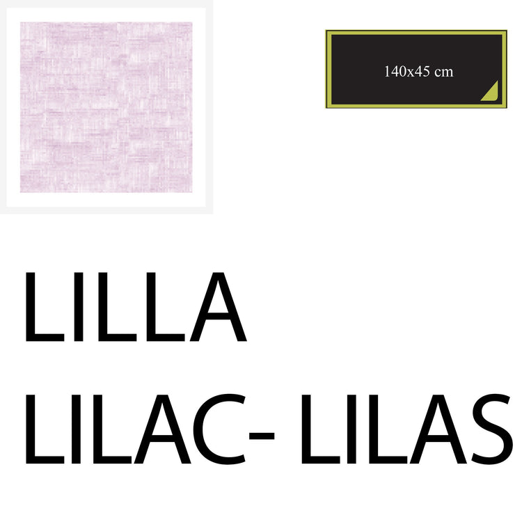 Serafino Zani Runner 140X45 Cm - 2pz Lilla