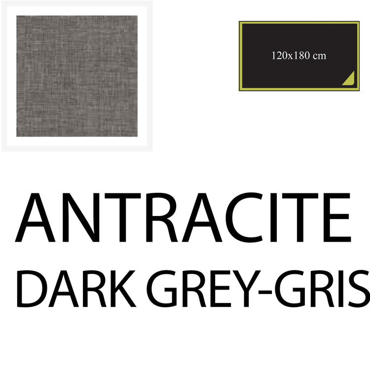 Serafino Zani Tovaglia 180x120 cm Antracite