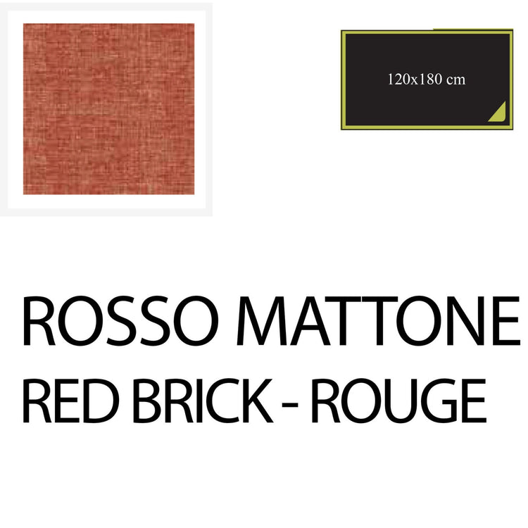 Serafino Zani Tovaglia 180x120 cm Rosso Mattone