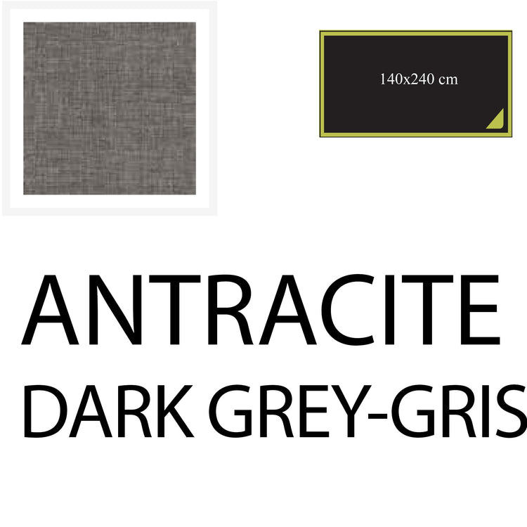 Serafino Zani Tovaglia 240x140 cm Antracite