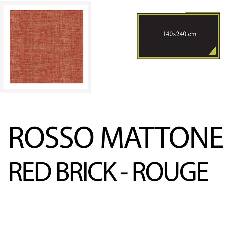 Serafino Zani Tovaglia 240x140 cm Rosso Mattone