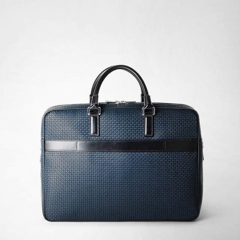 Serapian Borsa Business Scomparto Stepan Blu Oceano-nero