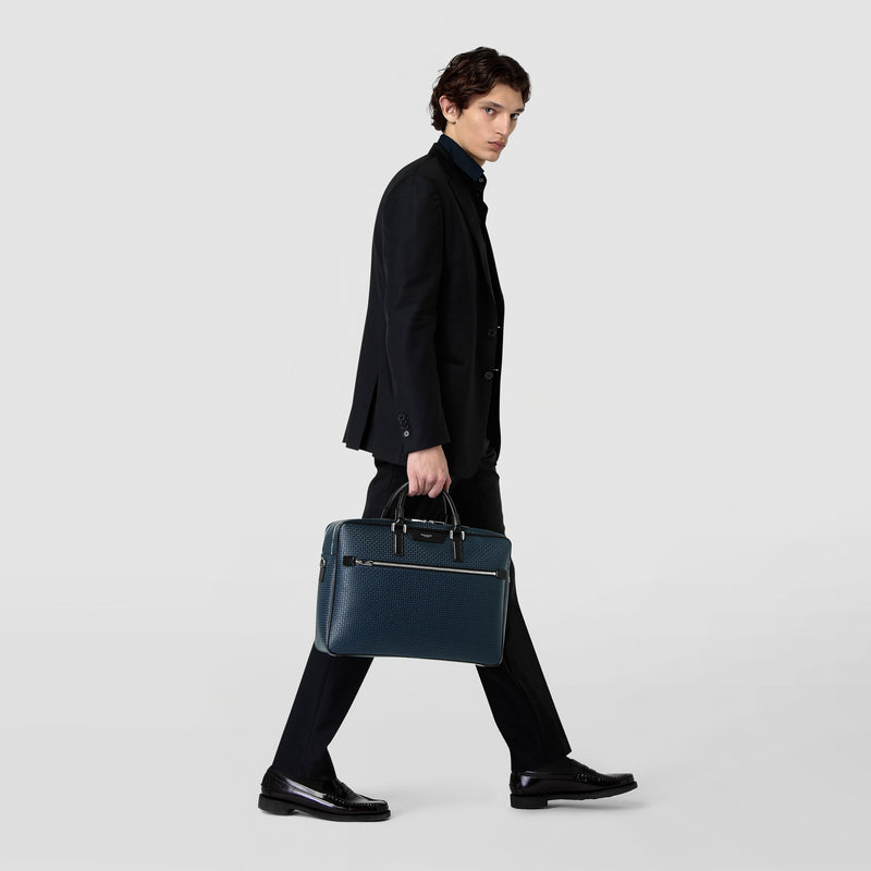 Serapian Borsa business scomparto stepan blu oceano-nero