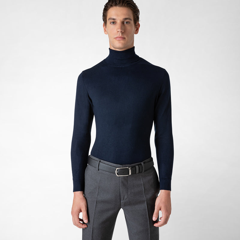 Serapian Cintura Reversibile Pelle Evoluzione Antracite-nero