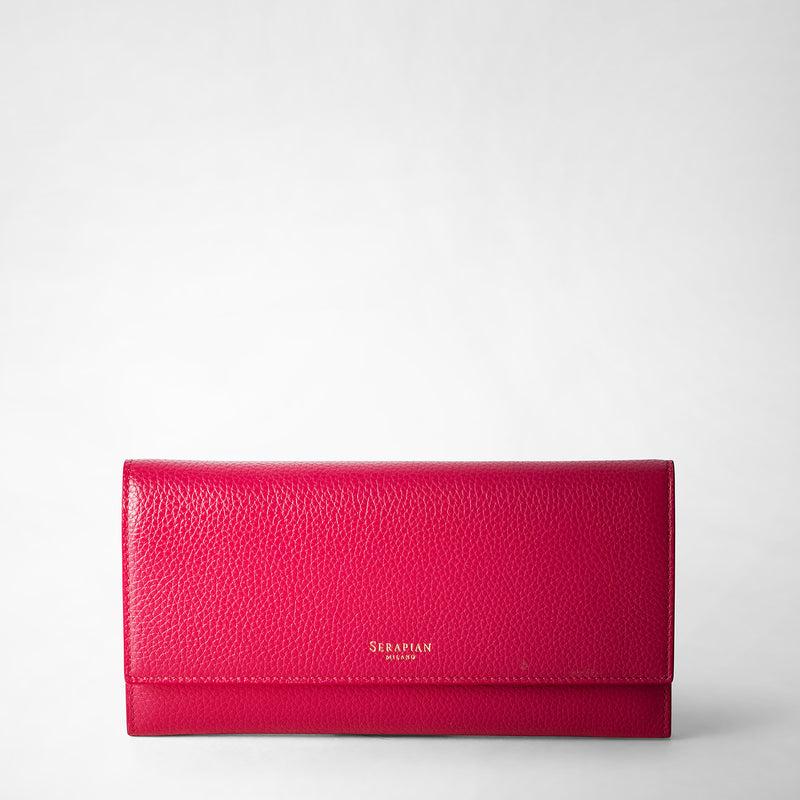 Serapian Continental wallet in rugiada leather petal