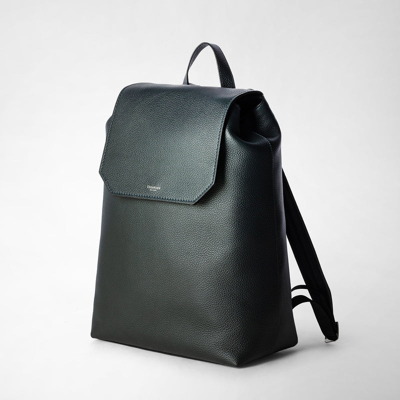 Serapian Day Backpack In Cachemire Leather Navy Blue