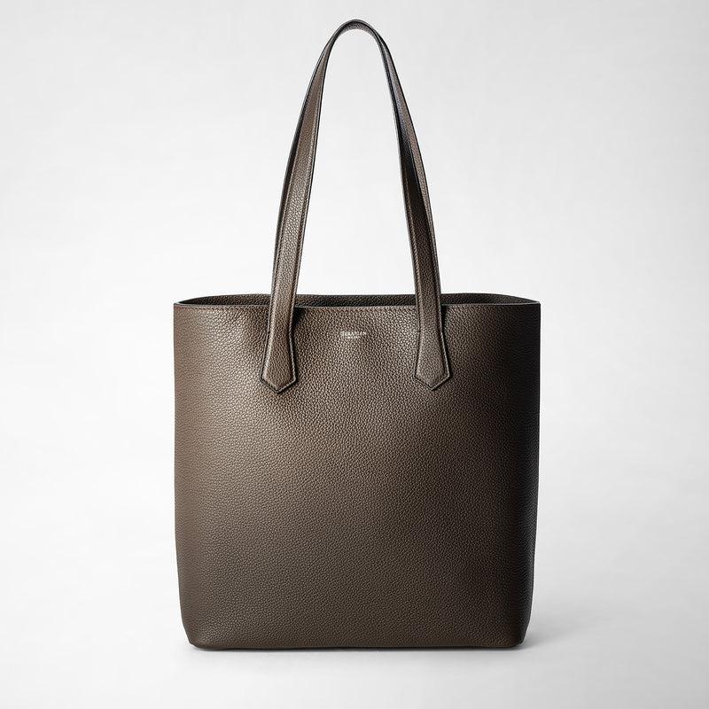 Serapian Day Tote Bag In Cachemire Leather Espresso