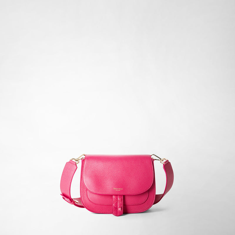 Serapian Luna Crossbody Bag In Rugiada Leather Petal