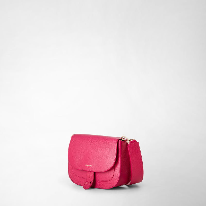 Serapian Luna Crossbody Bag In Rugiada Leather Petal