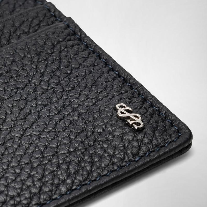 Serapian Portacarte Per 4 Carte In Pelle Cachemire Blu