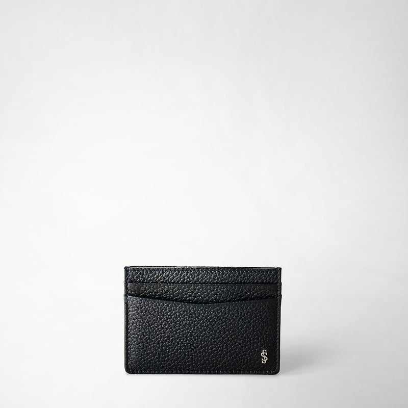 Serapian Portacarte per 4 carte in pelle cachemire blu