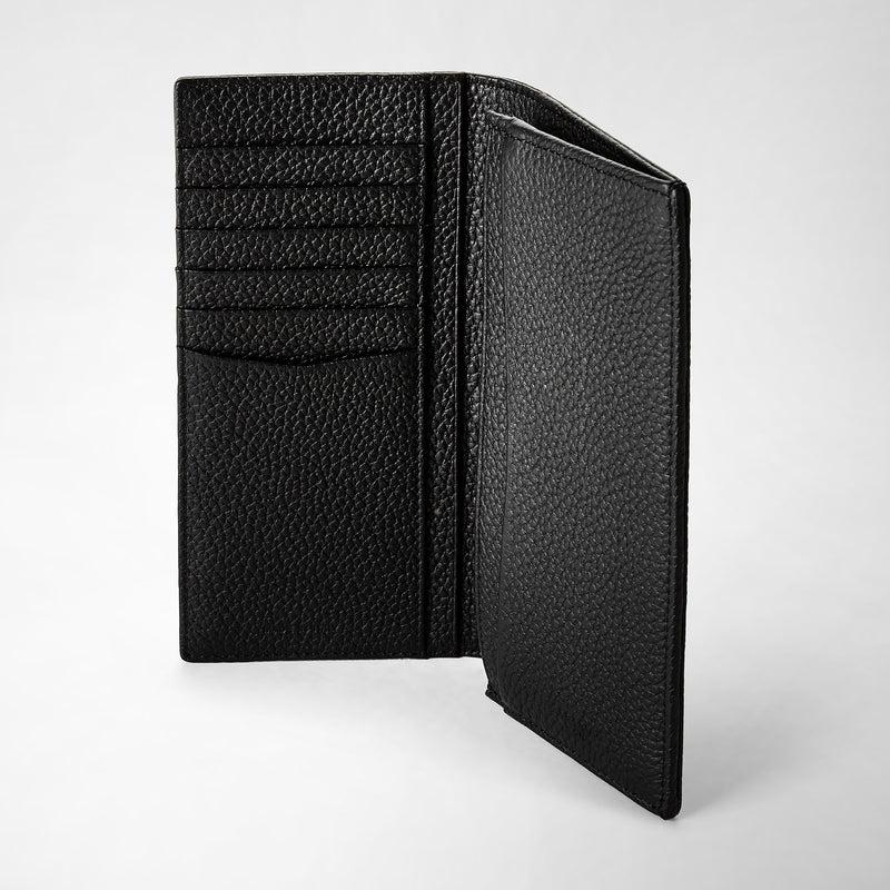 Serapian Portafoglio Allungato In Pelle Cachemire Nero