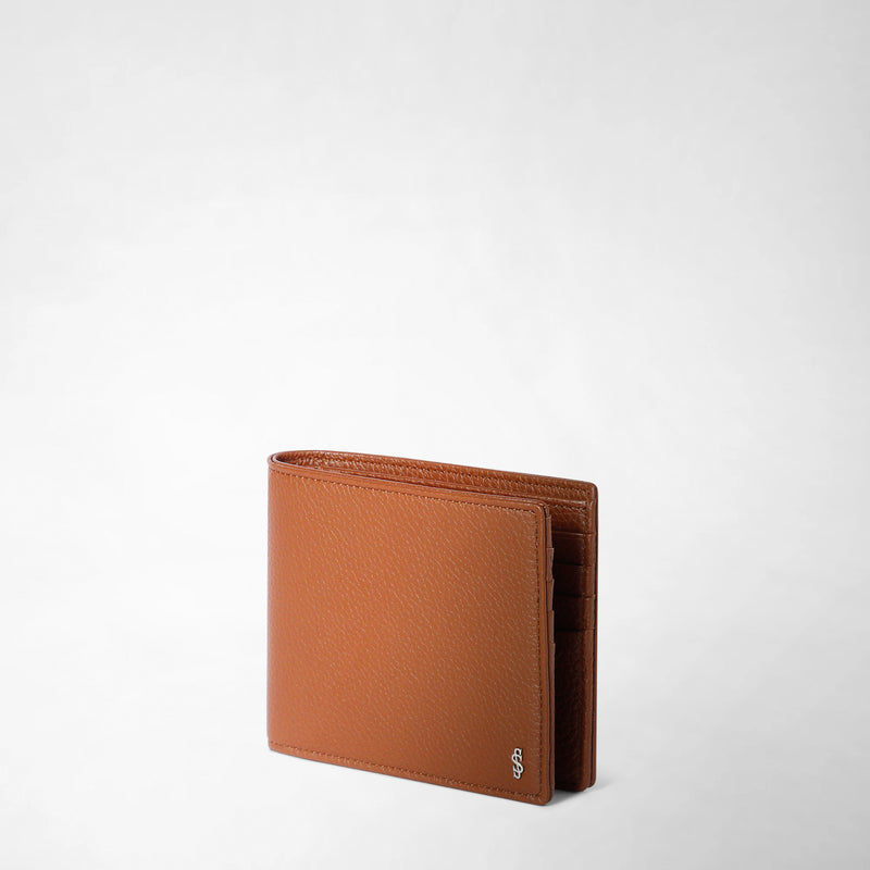 Serapian PORTAFOGLIO PER 4 CARTE CON PORTAMONETE IN PELLE CACHEMIRE