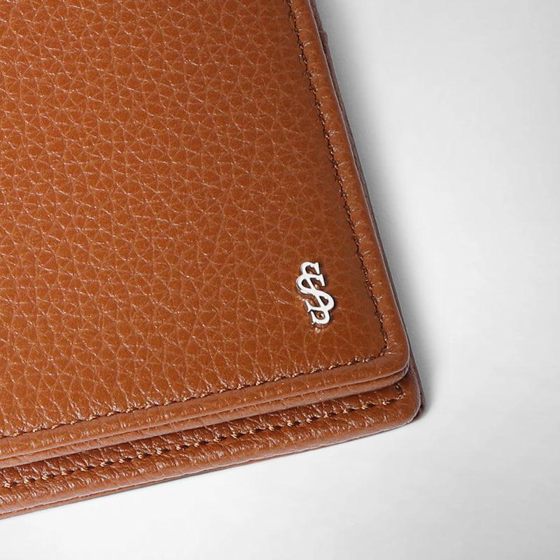 Serapian PORTAFOGLIO PER 4 CARTE CON PORTAMONETE IN PELLE CACHEMIRE