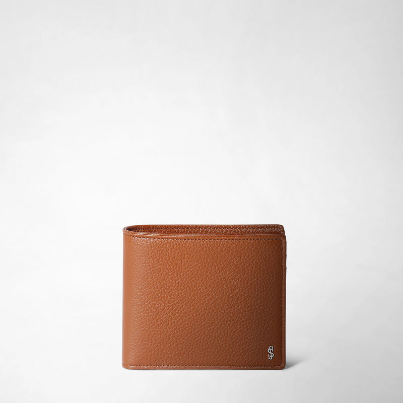 Serapian PORTAFOGLIO PER 4 CARTE CON PORTAMONETE IN PELLE CACHEMIRE