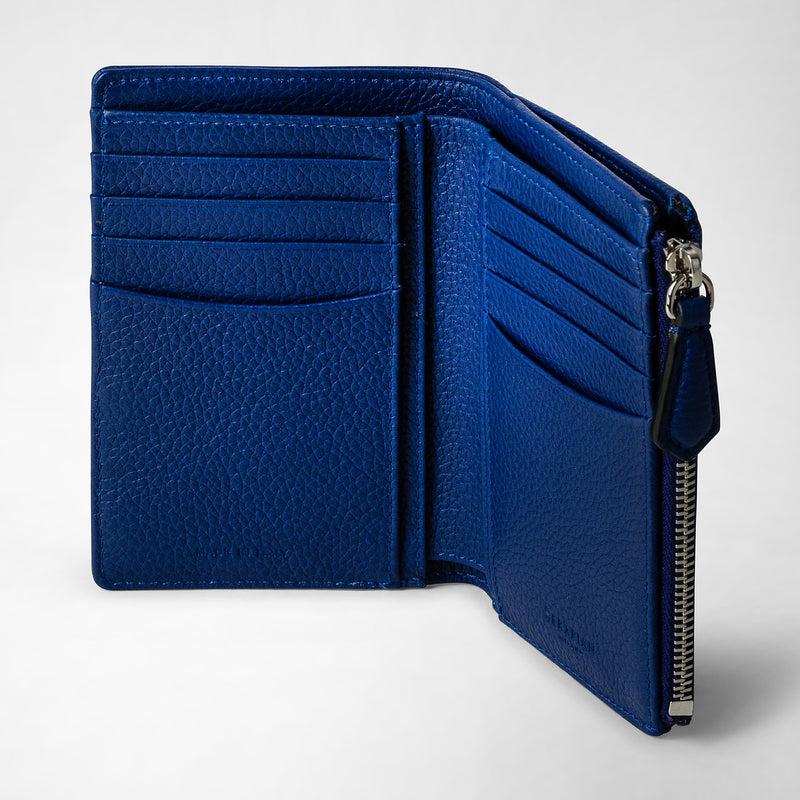 Serapian PORTAFOGLIO VERTICALE CON ZIP IN PELLE CACHEMIRE