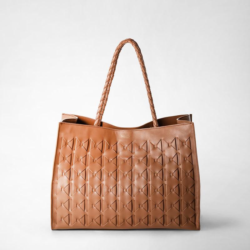 Serapian 1928 Tote Bag In Mosaico Tan
