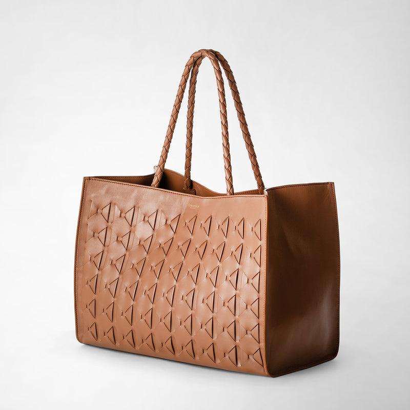 Serapian 1928 Tote Bag In Mosaico Tan